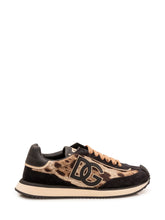 Low Top Sneaker with Animal Print and Applied Logo - Dolce & Gabbana | $store$
