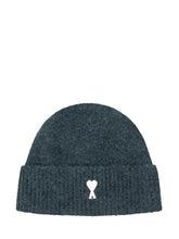 Beanie with Turn Up and Logo - Ami Alexandre Mattiussi | $store$