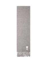 Scarf with Fringe and Embroidered Motif - Ami Alexandre Mattiussi | $store$