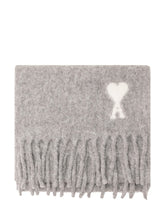 Scarf with Fringe and Embroidered Motif - Ami Alexandre Mattiussi | $store$