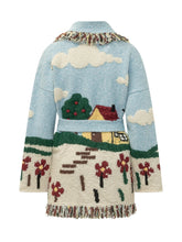 Cardigan with Landscape Motif and Fringe - Alanui | $store$