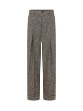 Checked Wide Leg Trousers - Dolce & Gabbana | $store$