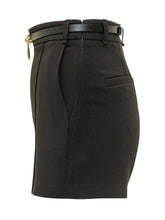Shorts with Belt and Padlock Charm - Elisabetta Franchi | $store$