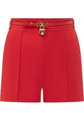 Shorts with Belt and Padlock Detail - Elisabetta Franchi | $store$
