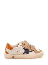 May School Sneaker with Double Strap - Golden Goose Kids | $store$