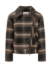 Galeane Checked Cardigan with Fringe - Fall / Winter 26 Woman | $store$