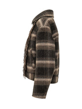 Galeane Checked Cardigan with Fringe - Fall / Winter 26 Woman | $store$