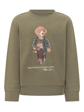 Crewneck Sweatshirt with Bear Graphic - Kids | $store$