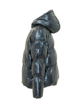 Glossy Puffer Jacket with Hood - Kids | $store$