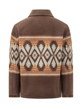 Jacket with Hook Closures And Geometric Motif - Fall / Winter 26 Man | $store$