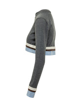 Cropped Cardigan with Striped Details - Fall / Winter 26 Woman | $store$