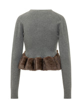 Crewneck Sweater with Voluminous Ruffle - Fall / Winter 26 Woman | $store$