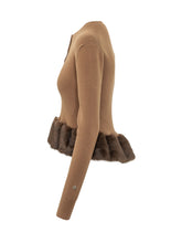 Crewneck Sweater with Voluminous Ruffle - Fall / Winter 26 Woman | $store$