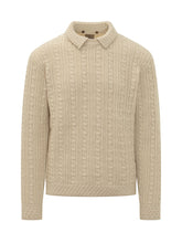 Cable Knit Sweater with Collar - Fall / Winter 26 Man | $store$