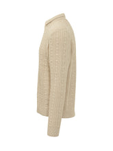 Cable Knit Sweater with Collar - Fall / Winter 26 Man | $store$