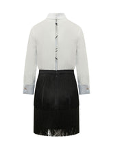 Long Dress with Sheer Insert - Elisabetta Franchi | $store$