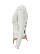 Bodysuit with Draping and Front Zip - Elisabetta Franchi | $store$