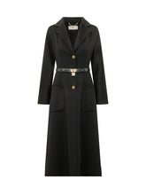 Long Coat with Belt - Elisabetta Franchi | $store$