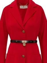 Coat with Belt and Patch Pockets - Elisabetta Franchi | $store$