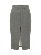 Midi Skirt with Front Slit - Elisabetta Franchi | $store$