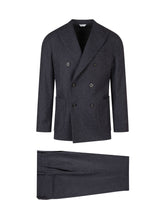 Double Breasted Suit with Patch Pockets - Boglioli | $store$