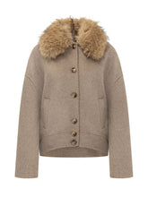 Short Jacket with Voluminous Collar - Ava Adore | $store$
