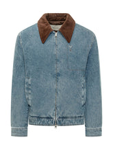 Jacket with Contrast Collar and Zip - Ami Alexandre Mattiussi | $store$