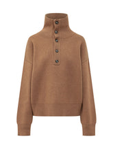 Sweater with Buttoned High Collar - Ami Alexandre Mattiussi | $store$