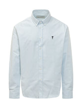 Striped Shirt with Button Down Collar - Ami Alexandre Mattiussi | $store$