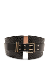 Wide Belt with Double Buckle - Elisabetta Franchi | $store$