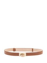 Slim Belt with Padlock Closure - Elisabetta Franchi | $store$