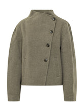 Kemelia Coat with Asymmetric Fastening - Baandsh | $store$
