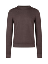 Crew Neck Sweater with Ribbed Trims - Arovescio | $store$