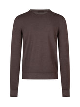 Crew Neck Sweater with Ribbed Trims - Arovescio | $store$