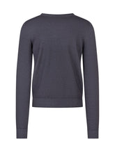 Crew Neck Sweater with Ribbed Trims - Arovescio | $store$