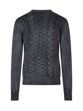 Crew Neck Sweater with Cable Knit - Arovescio | $store$