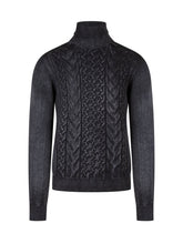 Turtleneck Sweater with Cable Knit - Arovescio | $store$