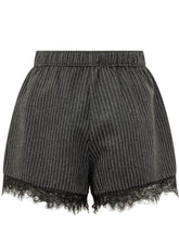 Pinstripe Shorts with Lace Trim - Fall / Winter 26 Woman | $store$