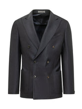Double Breasted Blazer with Patch Pockets - Corneliani | $store$