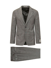 Two Piece Suit with Check Pattern - Corneliani Cc Collection | $store$
