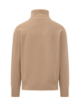 Turtleneck Sweater with Ribbed Trims - Amaranto | $store$