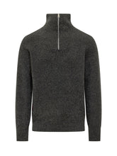 High Neck Sweater with Half Zip - Amaranto | $store$