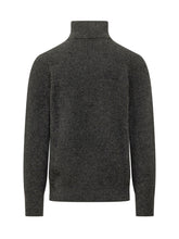 High Neck Sweater with Half Zip - Amaranto | $store$