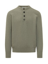 Ribbed Henley Sweater - Amaranto | $store$
