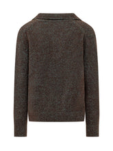 Knit Polo with Open Neckline - Amaranto | $store$