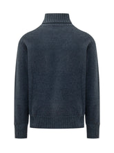 Knit Turtleneck with Folded Neck - Amaranto | $store$