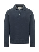 Knit Polo with Button Closure - Amaranto | $store$