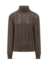 Turtleneck with Openwork Pattern - Amaranto | $store$