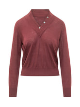 Sweater with Layered Neck and Buttons - Fall / Winter 26 Woman | $store$
