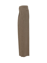 Sascia Wide Leg Trousers with Microcheck Pattern - Fall / Winter 26 Woman | $store$